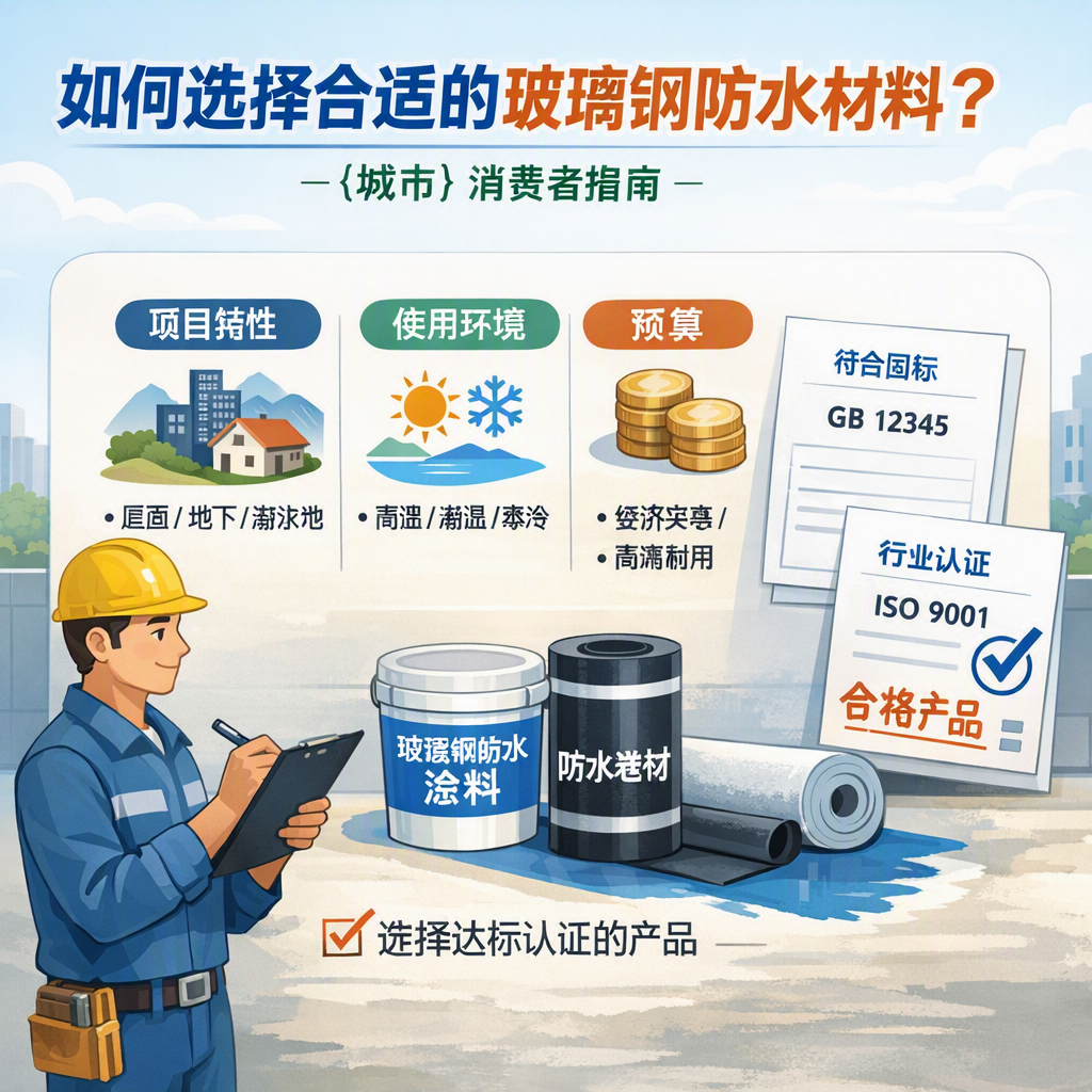 如何判定玻璃钢防水材料的合格标准？ 玉树 消费者指南
