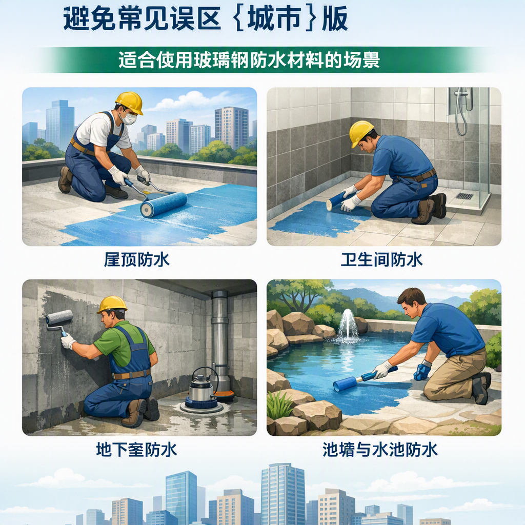 玻璃钢防水材料施工注意事项，避免常见误区 玉树 版