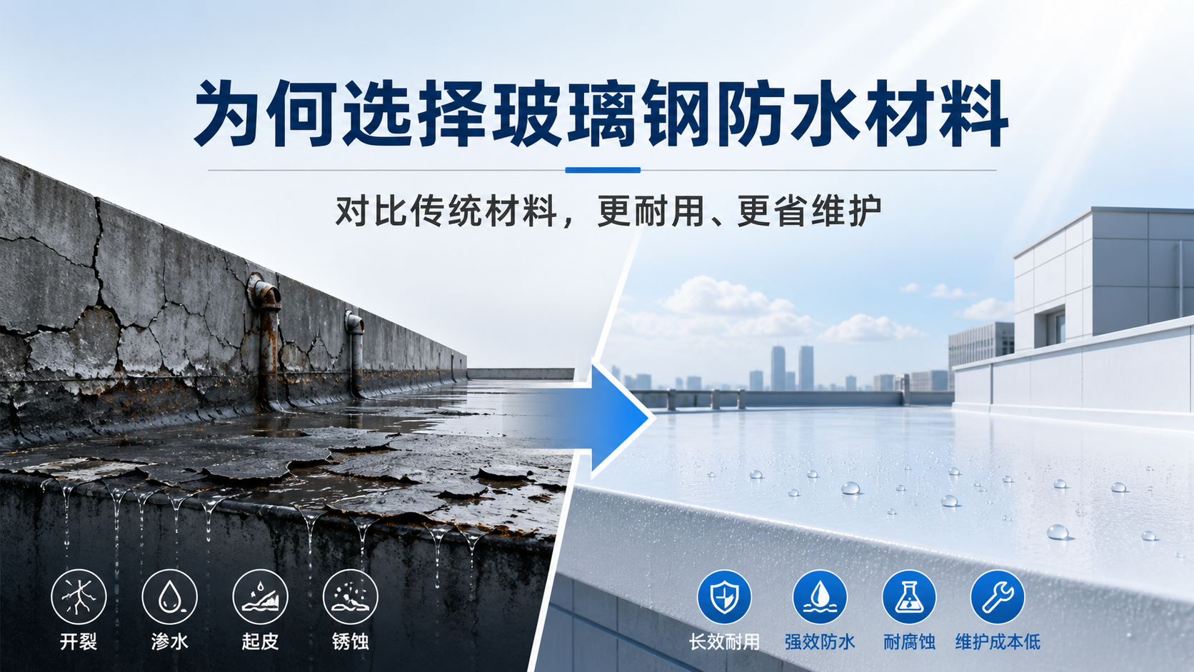 在玉树，为何选择玻璃钢防水材料而非传统材料