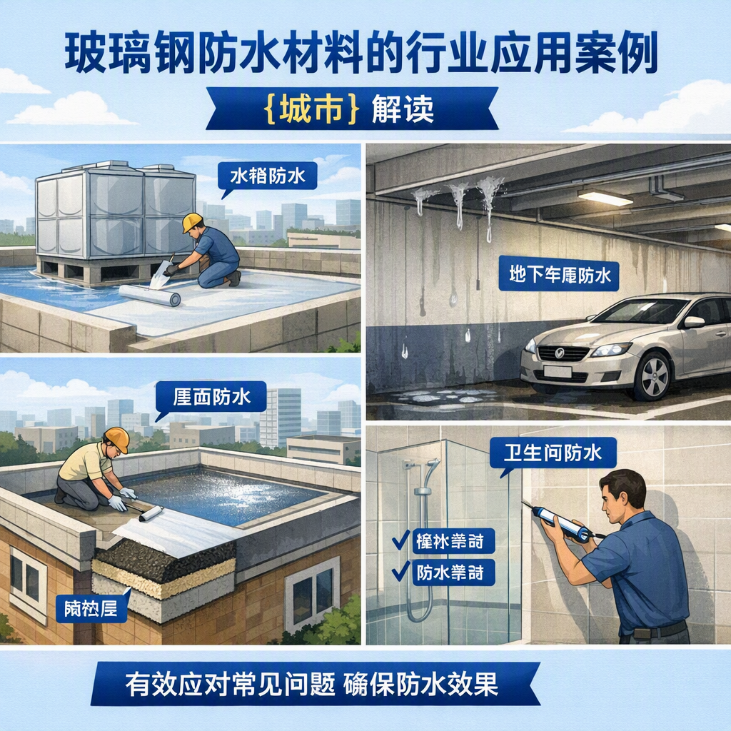 玻璃钢防水材料的行业应用案例,玉树解读